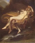 Pierre-Paul Prud hon The Abduction of Psyche (mk05) oil on canvas